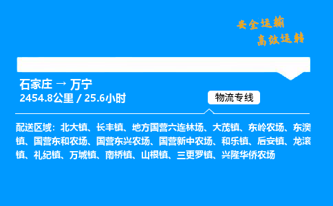 石家莊到萬寧物流專線-專業(yè)承攬石家莊至萬寧貨運(yùn)-保證時(shí)效