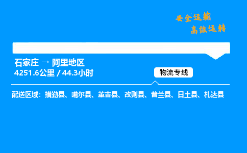 石家莊到阿里地區(qū)物流專線-整車運(yùn)輸/零擔(dān)配送-石家莊至阿里地區(qū)貨運(yùn)公司